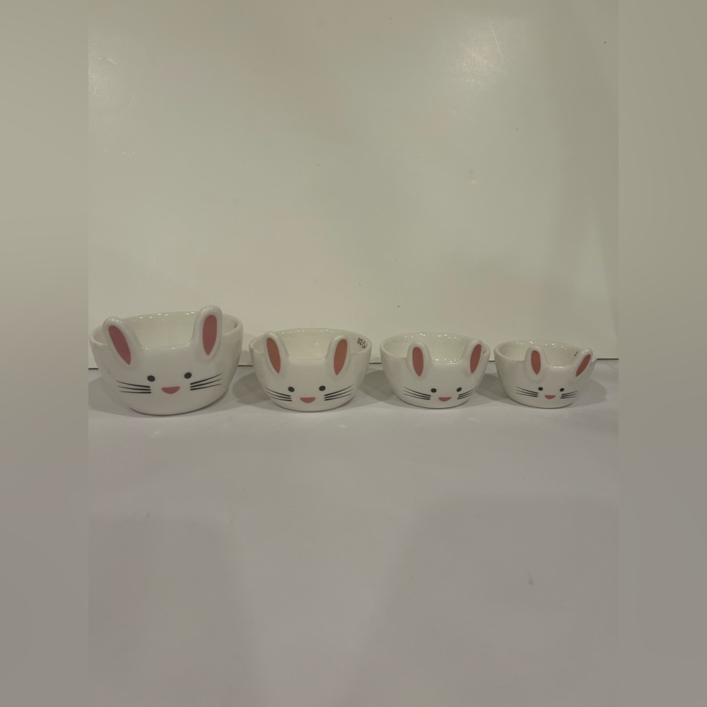 The Bake Shop by Masterclass Cute Adorable Set of Bunny Measuring Cups